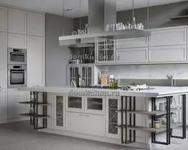 угловая кухня с островом Альбина